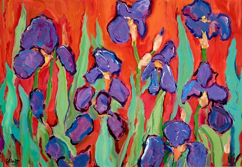 Gilly's Garden by Jeffrey Pratt - Varnished Original Painting on Board